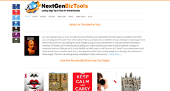 Desktop Screenshot of nextgenbiztools.com