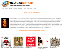 Tablet Screenshot of nextgenbiztools.com